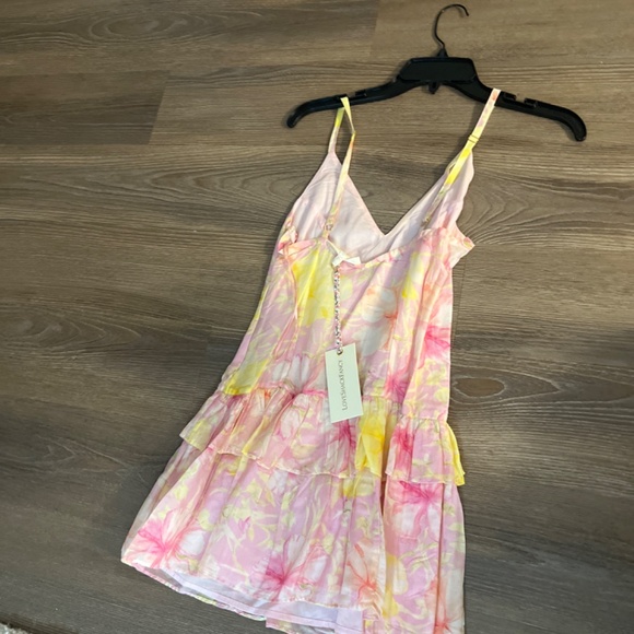 NWT Loveshackfancy Fabienne Mini Dress in Light Berry Tea - Picture 6 of 12